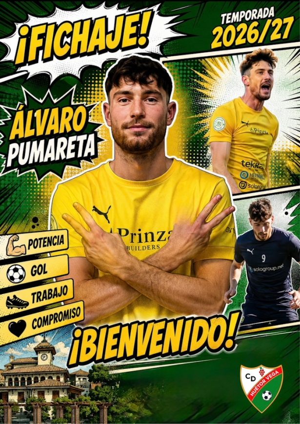 Pumareta llega al CD Huétor Vega (CD HUÉTOR VEGA) Pumareta llega al CD Huétor Vega (CD HUÉTOR VEGA)