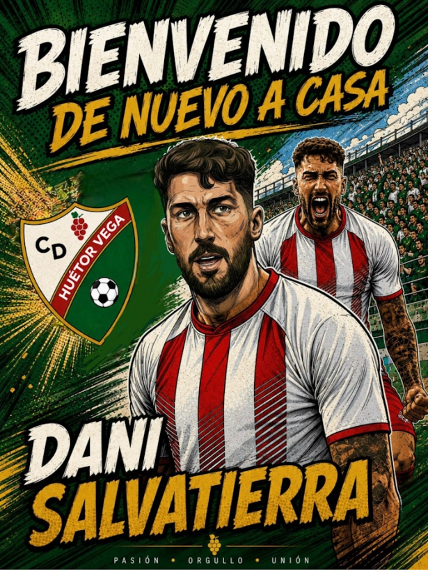 Dani Salvatierra regresa al.VD Huétor Vega (CD HUÉTOR VEGA) Dani Salvatierra regresa al.VD Huétor Vega (CD HUÉTOR VEGA)