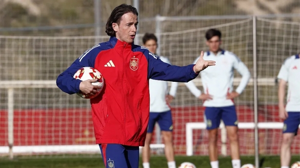 David Tenorio durante un entrenamiento con la.aelección (RFEF) David Tenorio durante un entrenamiento con la.aelección (RFEF)