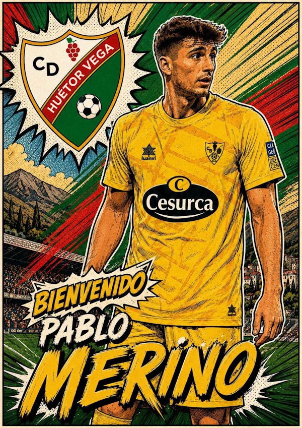 Pablo Merino refuerza el centro del campo del Huétor Vega (CD HUÉTOR VEGA) Pablo Merino refuerza el centro del campo del Huétor Vega (CD HUÉTOR VEGA)