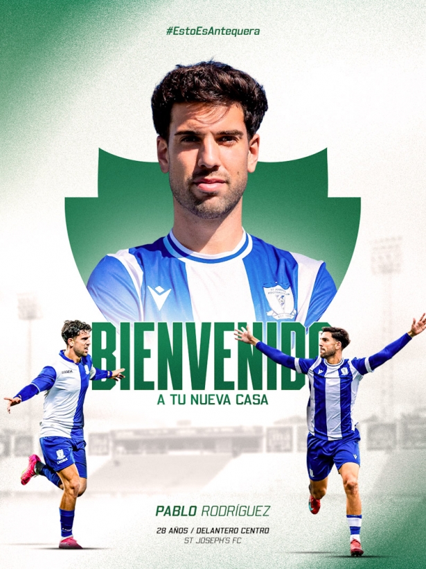 Pablo Rodríguez jugará en Primera RFEF en el Antequera CF (ANTEQUERA CF) Pablo Rodríguez jugará en Primera RFEF en el Antequera CF (ANTEQUERA CF)