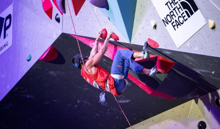 Javier Aguilar, Paraescalada Laval 2026 (SLOBODAN MISKOVIC / WORLD CLIMBING) Javier Aguilar, Paraescalada Laval 2026 (SLOBODAN MISKOVIC / WORLD CLIMBING)