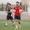 Sergio Ortiz, entrenador del Recreativo de granada, durante un entrenamiento (GCF)