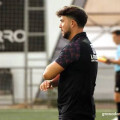 Julio Catalá, entrenador del CD Huétor Tájar, en un partido de la temporada pasada (J. PALMA)
