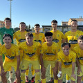 Once inicial del.CD Huétor Tájar ante el Poli Almería (CD HUÉTOR Tájar)