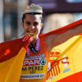 María Pérez tras proclamarse Campeonatos de Europa (REAL FEDERACIÓN ESPAÑOLA DW ATLETISMO/ SPORTSMEDIA)