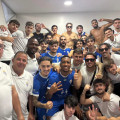 El Maracena celebra la victoria ante el Atlético Jaén (UD MARACENA)