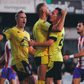 Gálvez celebra su gol al Torredonjimeno (ARENAS DE ARMILLA)
