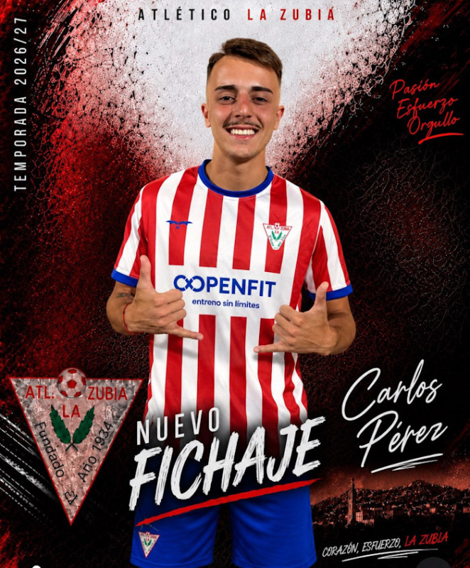 Carlos Pérez refuerza el ataque del Atlético La Zubia (ATLÉTICO LA ZUBIA) Carlos Pérez refuerza el ataque del Atlético La Zubia (ATLÉTICO LA ZUBIA)
