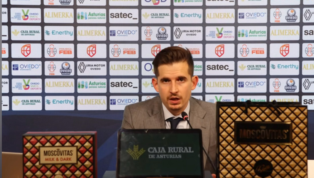 Rueda de prensa postpartido de Arturo Ruiz (ALIMERKA OCB)