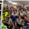 Motril celebra el triunfo (CF MOTRIL)