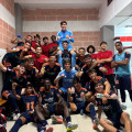 El Granada Juvenil celebra la goleada al Arenas (GCF)