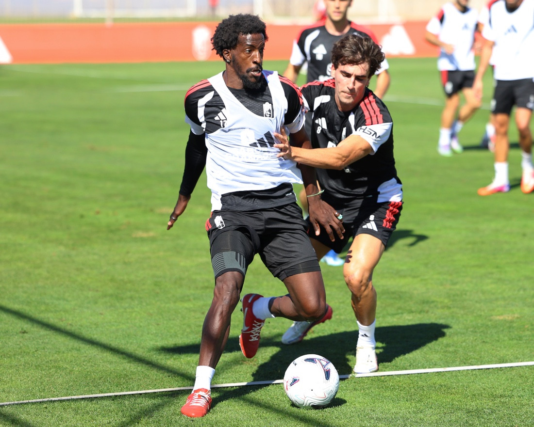 Bamba sigue trabajando para ponerse a punto tras superar su lesión (J. AZCOYTIA)