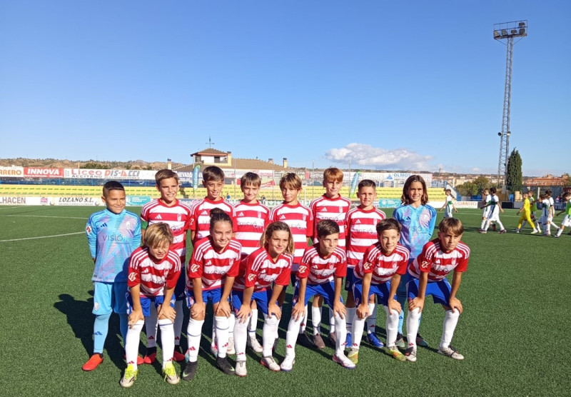 Equipo del Granada CF que ha participado en la Guadix Cup