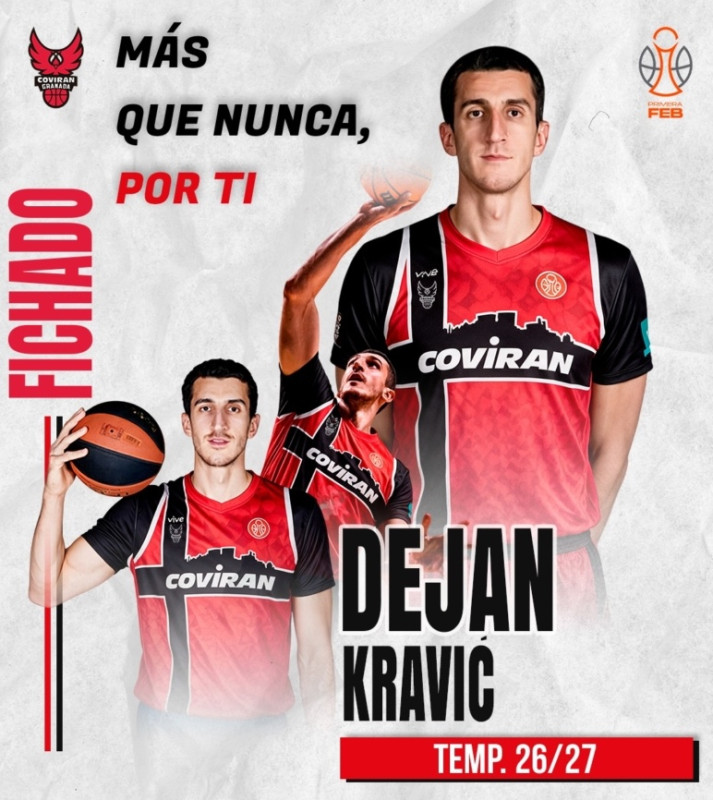Kravic firma hasta final de temporada con el Coviran (COVIRAN GRANADA) Kravic firma hasta final de temporada con el Coviran (COVIRAN GRANADA)