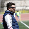 Luis Torres, entrenador del FC Gabia, durante un encuentro (J. PALMA)