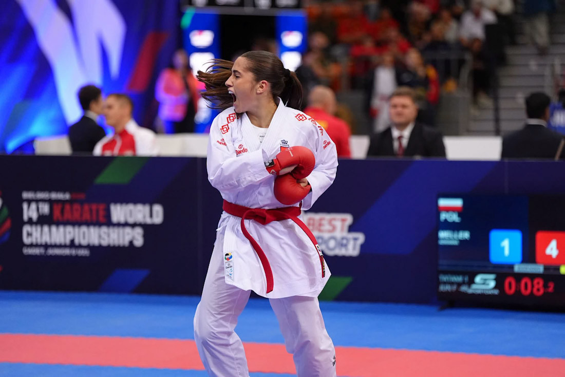 Nadira García durante el Campeonato del Mundo (REMITIDA POR CLUB NOKACHI)