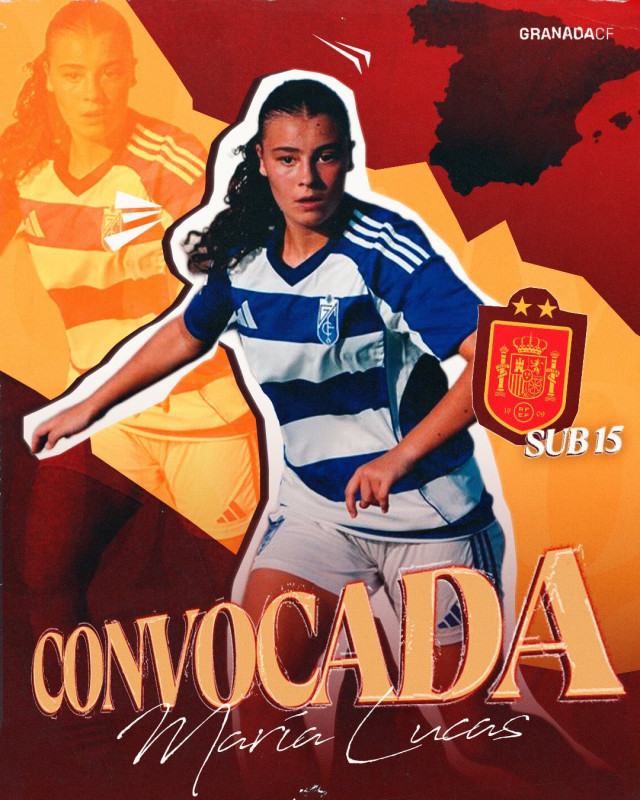 María Lucas recibe la llamada de la selección española sub15 (GRANADA CF) María Lucas recibe la llamada de la selección española sub15 (GRANADA CF)
