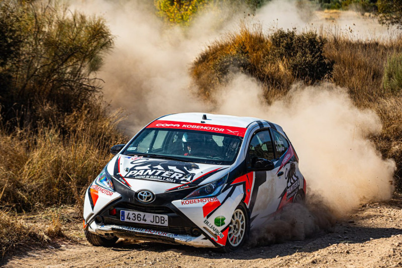 Ahikar Azcona durante una prueba (REMITIDA POR RALLY CIUDAD DE GRANADA)