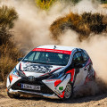 Ahikar Azcona durante una prueba (REMITIDA POR RALLY CIUDAD DE GRANADA)