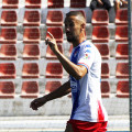 Álex Gálvez, jugador del Arenas de Armilla, durante un partido de esta temporada (J. PALMA)