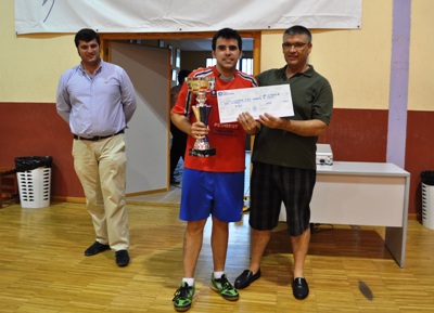 Entrega de premio al capitán del Accitana, Samuel