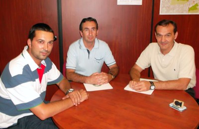 Julio Garrido, Domingo Molina y Julián Aranda cerraron el acuerdo