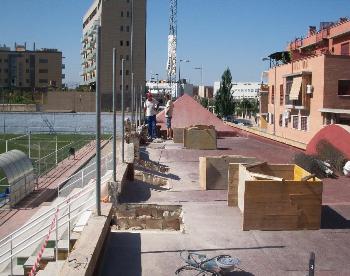Las obras de la cubierta de tribuna ya están en marcha
