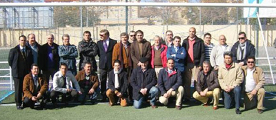 José Luis Girón junto a los miembros de su candidatura