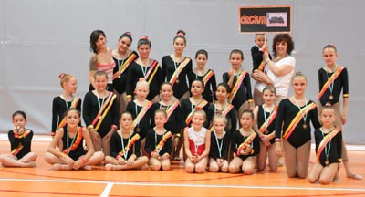 Órgiva disfrutó con la gimnasia rítmica