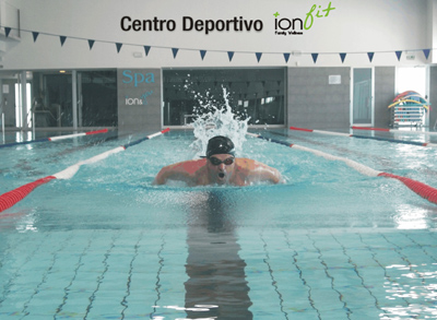 Custodio Castro durante su extenuante entrenamiento 