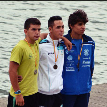 Rosbel Cordovi, centro, cosechó un gran resultado en el Campeonato de España