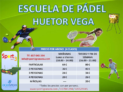 Todos los amantes al pádel pueden acudir a perfeccionar su juego