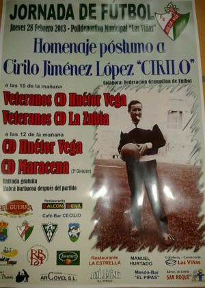 Cartel del homenaje a Cirilo 