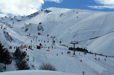 Aspecto de Sierra Nevada durante el día de hoy 