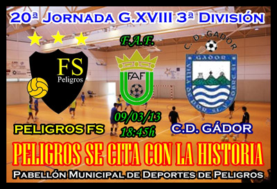 Cartel del encuentro entre Peligros y Gádor 