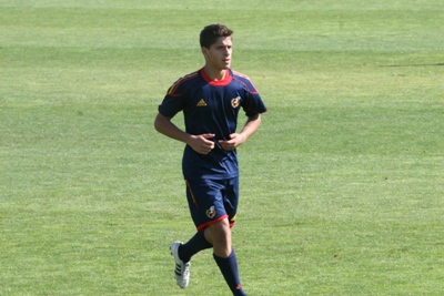 Antonio Marín, durante un entrenamiento