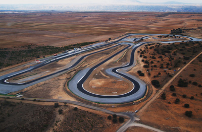 Vista aérea del trazado acctino 