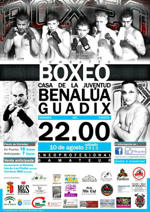Cartel de la velada de boxeo 