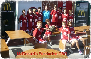 Equipo alevín de la fundación 