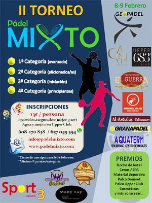 Cartel del Torneo de parejas mixtas 