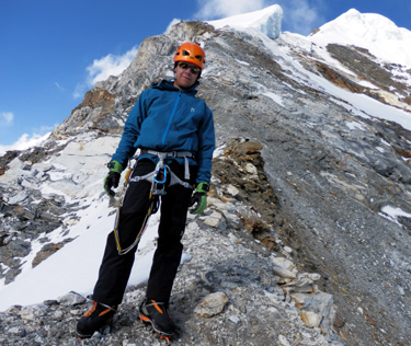 José David Pérez, alpinista accitano