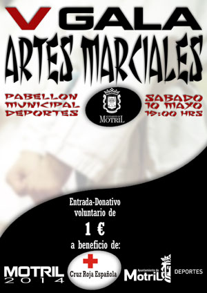 Cartel de la V Gala de Artes Marciales de Motril (GRJ)