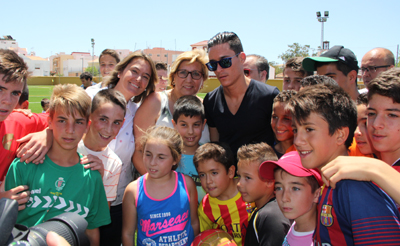 José Callejón estuvo presente en la inauguración 