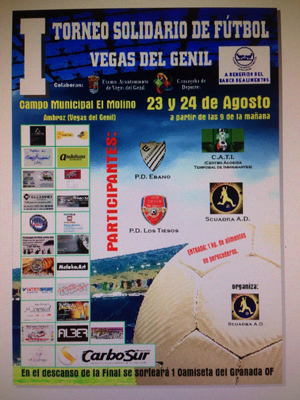 Cartel del I Torneo Solidario Vegas del Genil 