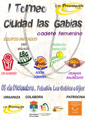 Cartel del torneo de baloncesto 