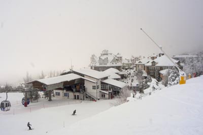 Aspecto del Río tras las intensas nevadas 