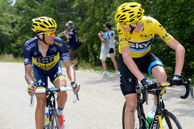 Contador y Froome, portagonistas de la Vuelta a Andalucía 