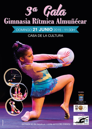 Cartel de la gala de gimnasia rítmica 