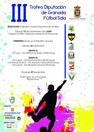 Cartel del Torneo Diputación de fútbol sala 